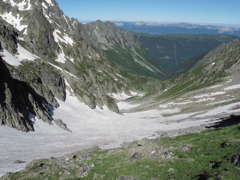 descente versant de Combe Madame