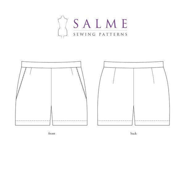 Salme Patterns - Shorts With Side Zipper