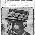2 camions de foin détruits à Confolens - la ligne <b>Ruffec</b> - Roumazières - Le général Pétain nommé chef-d’état-major général
