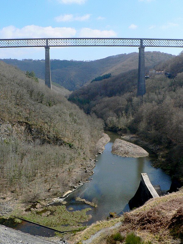 viaduc des Fades depuis le barrage