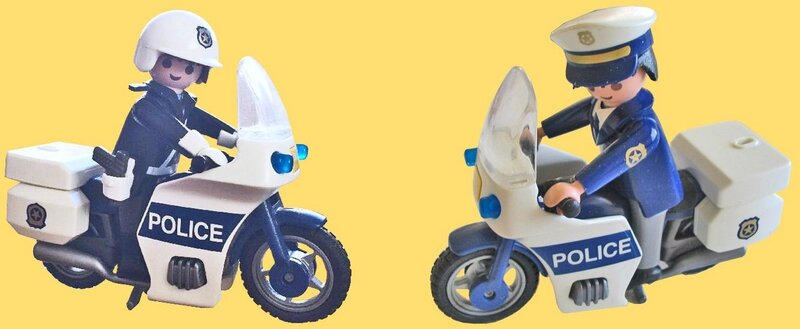 Playmobil Motard police 1 & 2