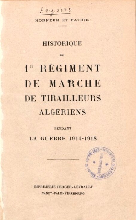 Historique 1er rgt Marche Tirailleurs (2)