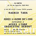 <b>Rachid</b> <b>Taha</b> - Mercredi 14 Novembre 2007 - Olympia (Paris)