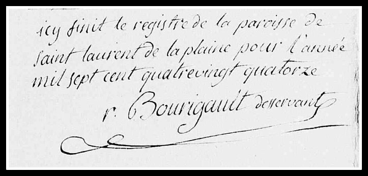 Bourigault signature