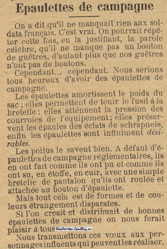 épaulettes doc