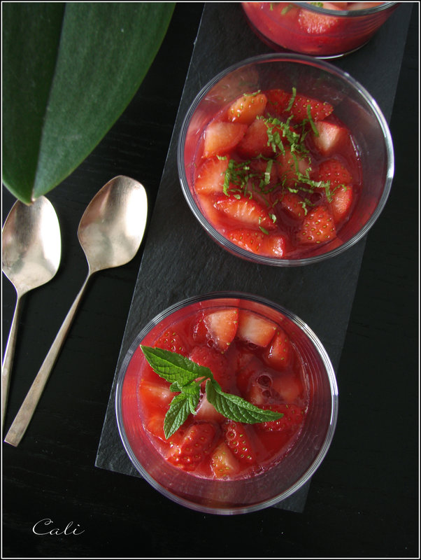 Fraises & Gelée de Framboises à la Menthe 002