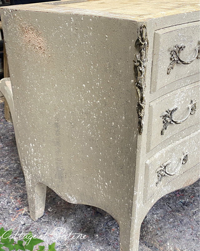 ATELIER COTTAGE ET PATINE COMMODE PATINEE TEMPERA ANCIENNE PATINE 18EME (14)