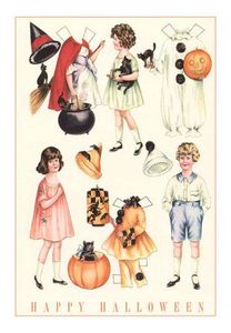 HW-00138-D~Halloween-Outfits-for-Paperdolls-Affiches