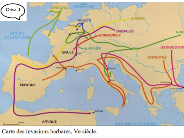 carte invasion barbares