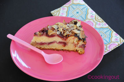 Gâteau ricotta rhubarbe et cerises recettes Gâteau ricotta rhubarbe et cerises