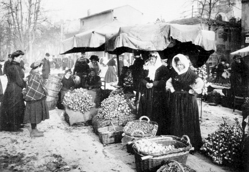 1900 1910 Un marché à Marseille