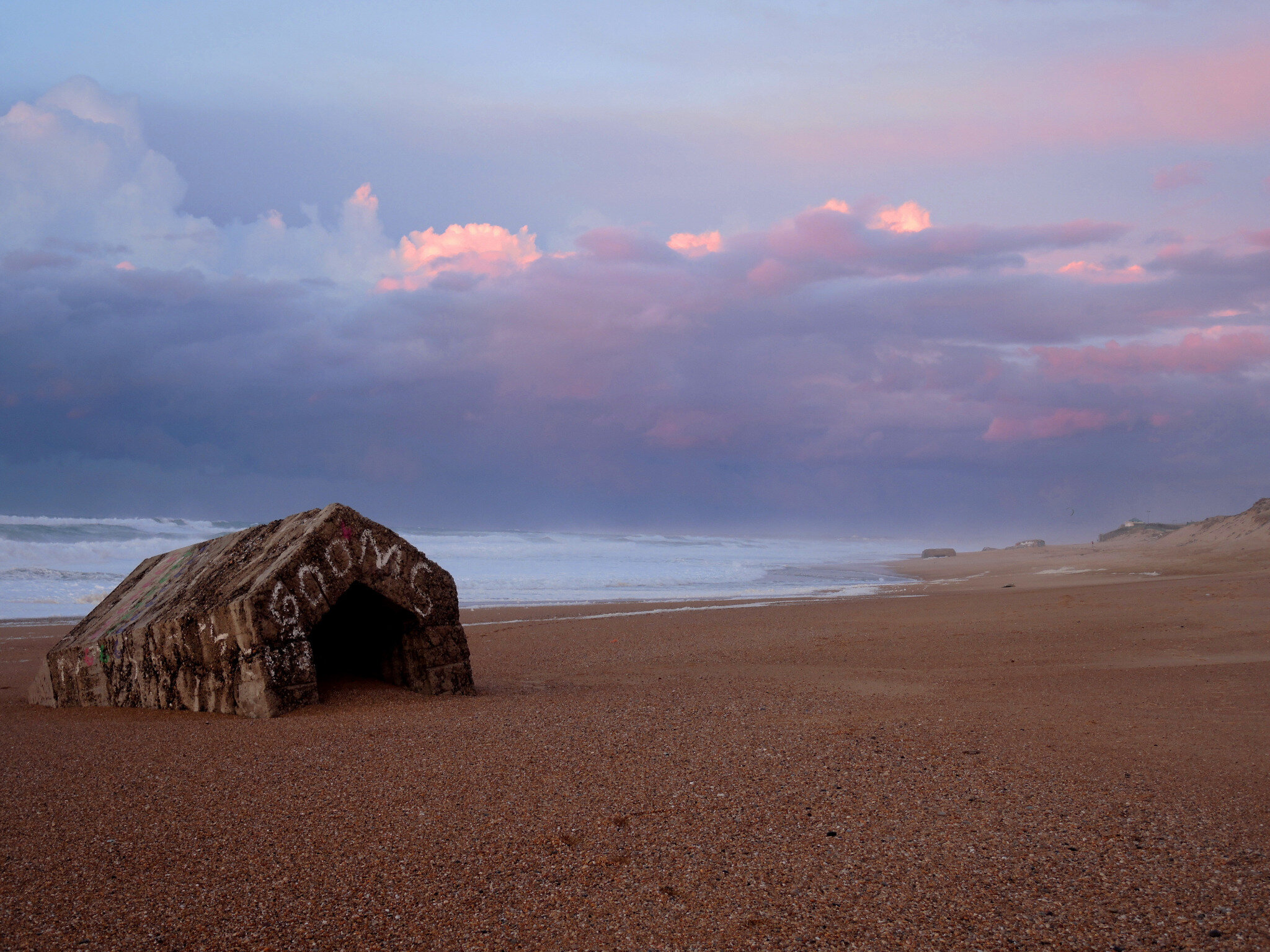 Labenne-Océan, mini blockhaus de profil