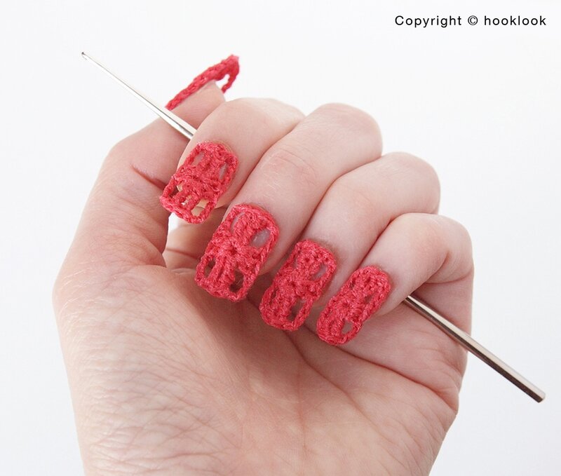 crochet Nail Art 1