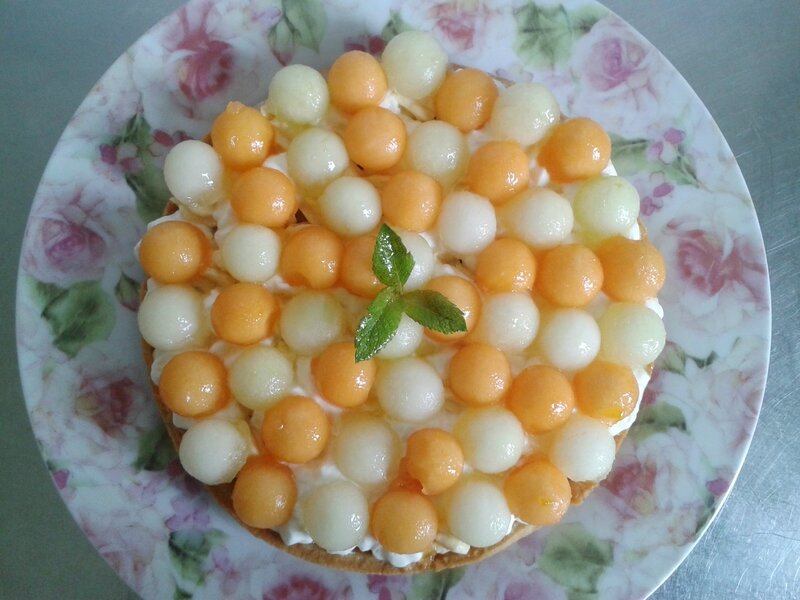 TARTE au melon du (chef Custos)