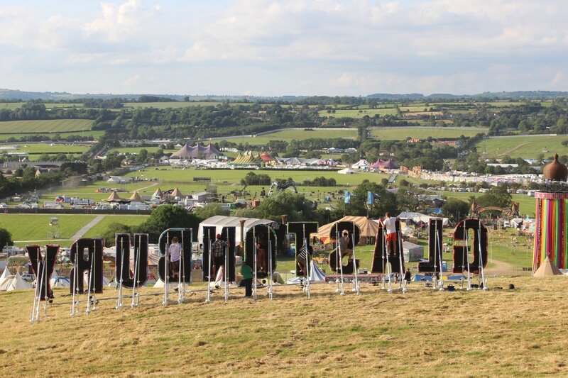 Glastonbury festival 2014 site vide