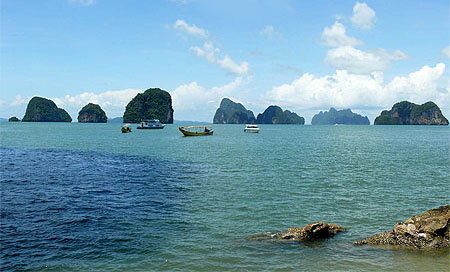 Baie de Phang Nga en Thaïlande