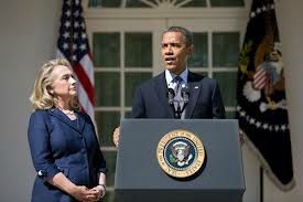 President Obama and Secretary of State Hillary Clinton White House sept 12 2012