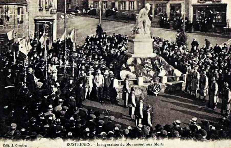 Inauguration rostrenen 30 01 1921