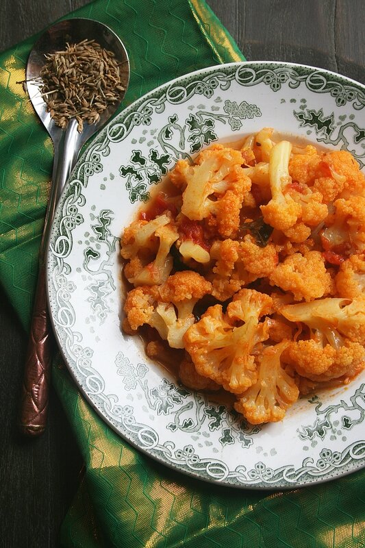 Gobi Jalfrezi - Chou fleur à la tomate - Minouchka 1