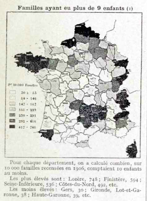 Familles de plus 9 enfants