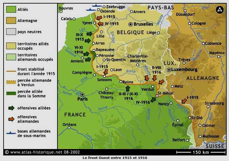 Front ouest 1915-1916