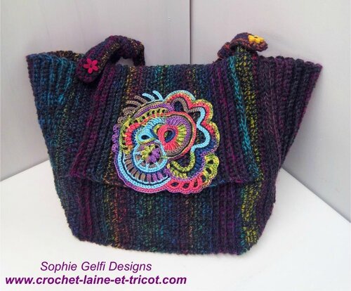 sac crochet handbag freeform 2