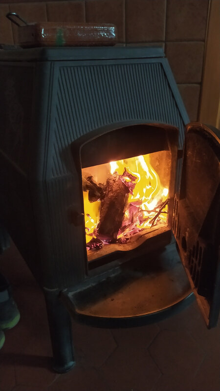 Un bon feu pour se réchauffer !