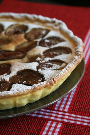 tarte amandine à la figue et gingembre 2