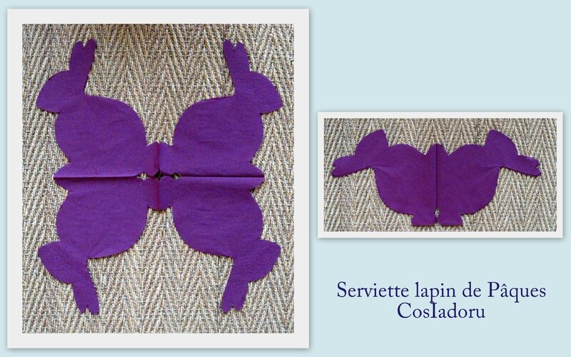 serviette lapin de Pâques3