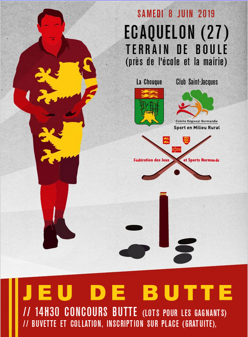 ECAQUELON, 8 juin 2019: grand tournoi de jeu de butte (le jeu de palet normand)