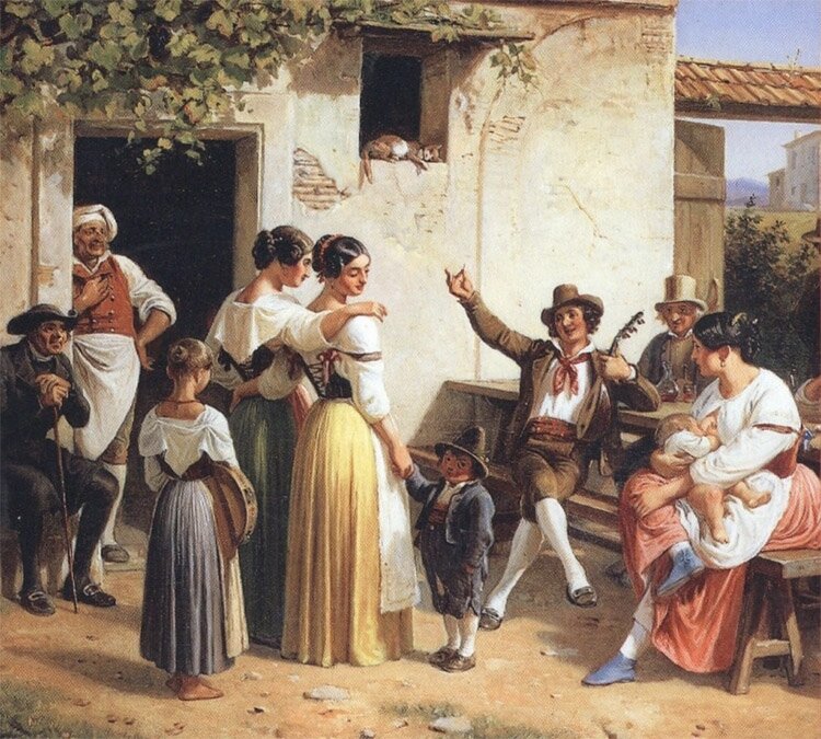 wilhelm marstrand - allegrezza popolare all osteria - 1853