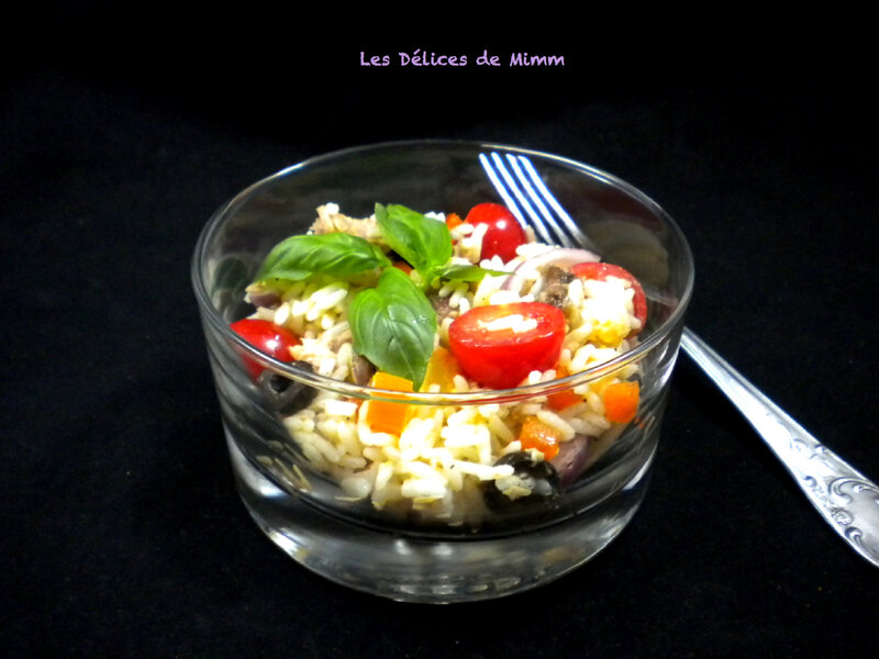 Salade de riz façon niçoise 2