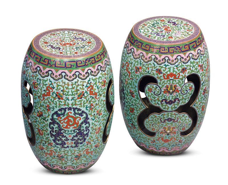 2014_HGK_03322_3333_000(a_rare_pair_of_cloisonne_enamel_openwork_barrel-form_stools_qianlong_p)