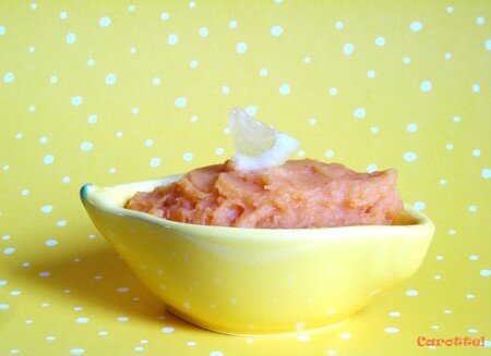 Purée de patate douce citronnée, à l’huile d’olive recettes Moi aussi je lai lol