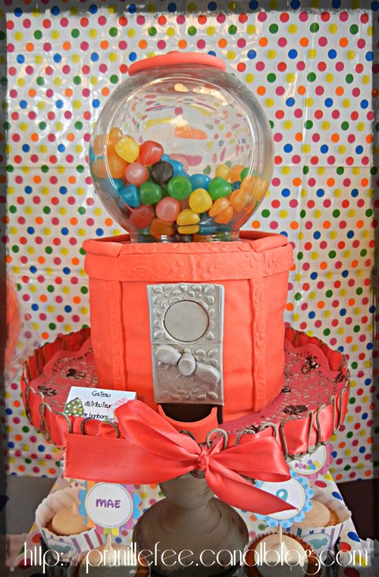 gumball machine cake