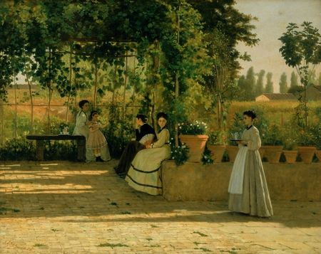 Silvestro Lega, La pergola, 1868