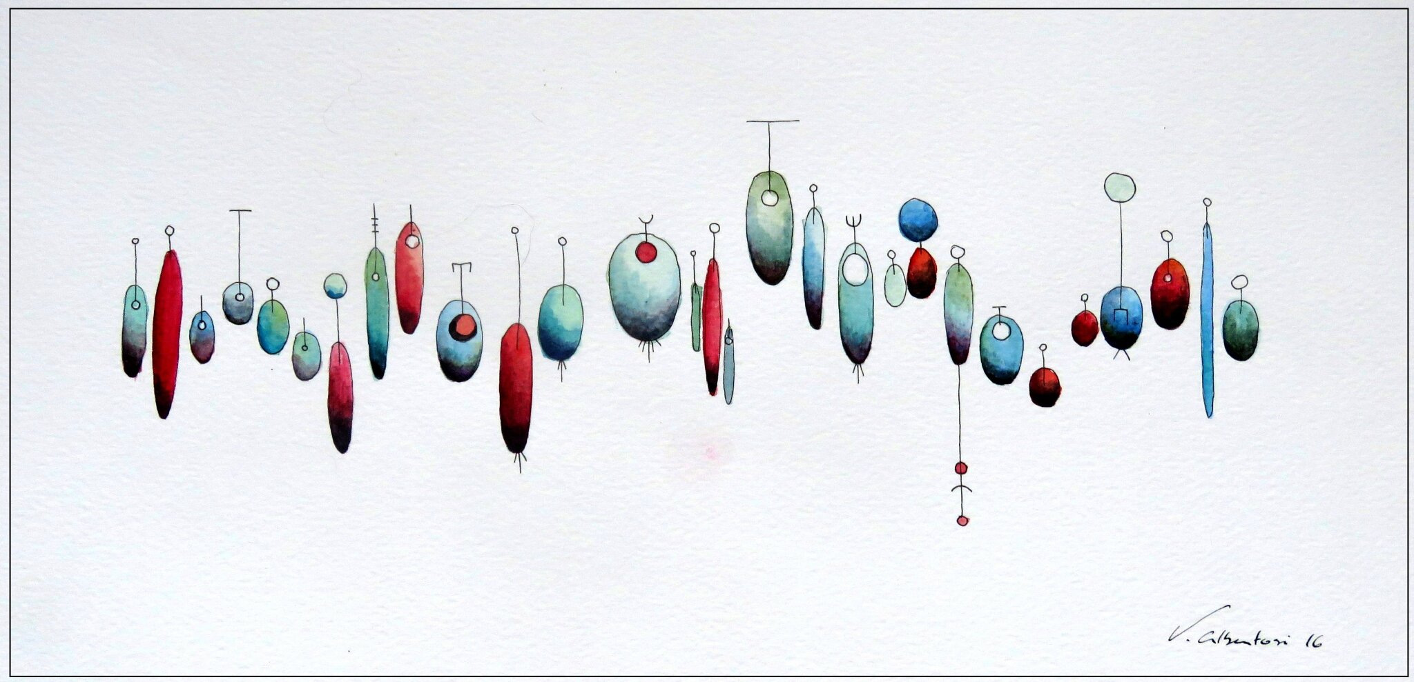 aquarelle abstraite artiste peintre française paris