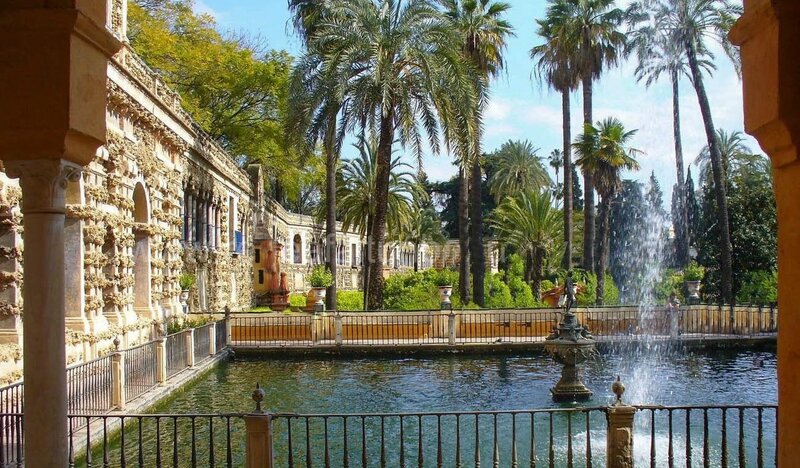 seville sevillia real alcazar jardins