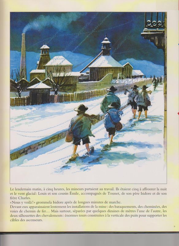 Les Enfents de la Mine - mineurs dans la neige