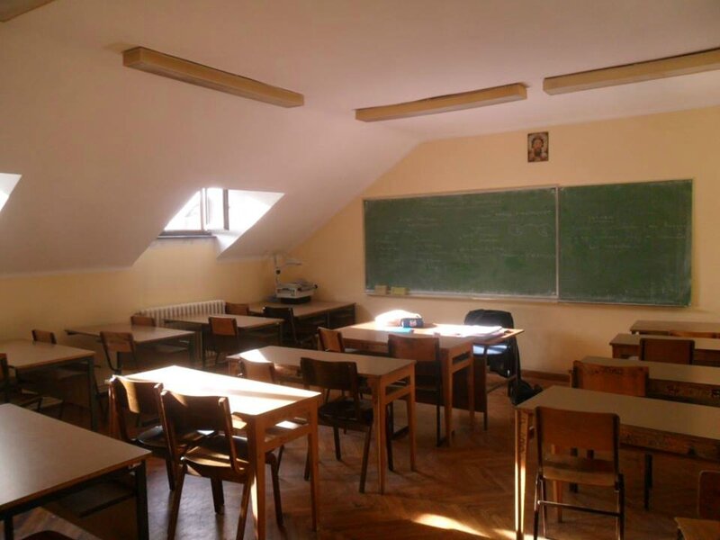 Salle de classe sous les combles... 