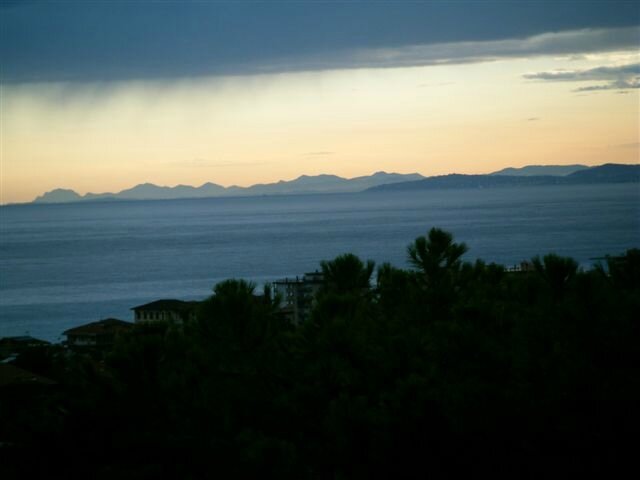 panorama Sul mare -Cap -Ferrat e L'esterel dalla  Villa il Cedro