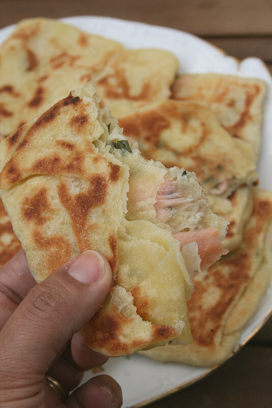 mssemen au saumon mhajeb rghaif - passion culinaire minouchka 2