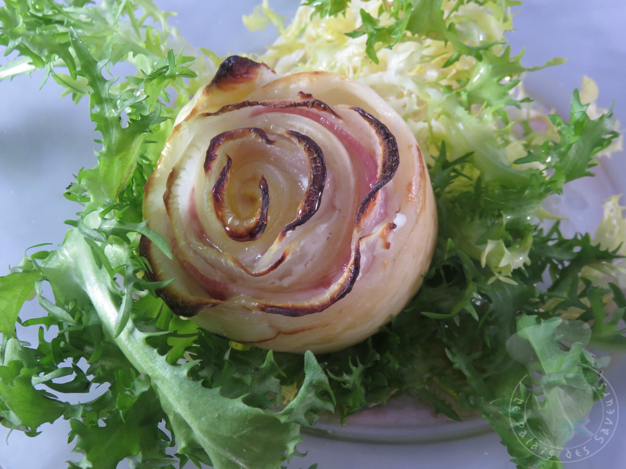 Rose tarte navet chèvre