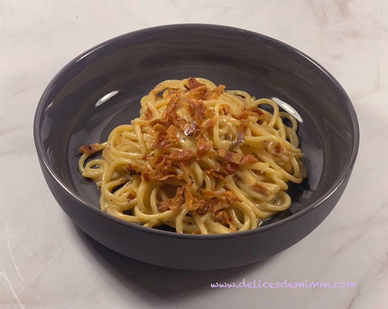 Les vrais spaghetti carbonara du chef Simone Zanoni 2