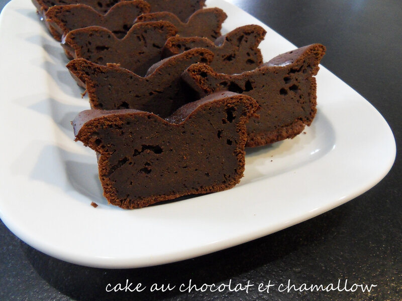 cake au chocolat et chamalow