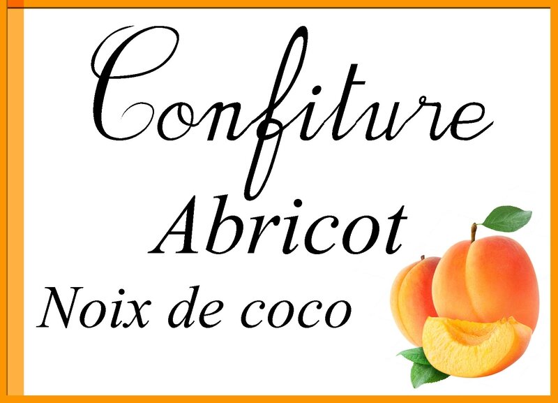 confiture abricot coco
