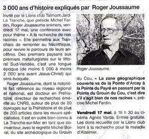 Ouest France 22 avril 2013