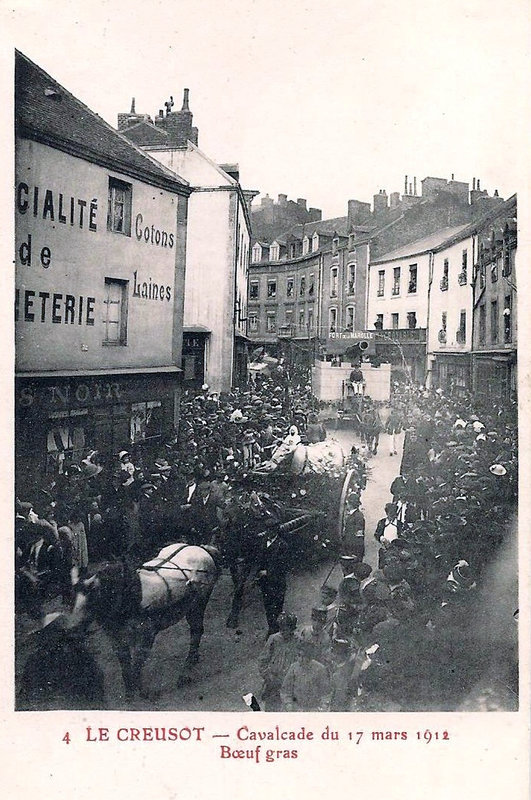 1912-03-17 - cavalcade du Creusot, le boeuf gras -