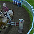 Les Sims freeplay - LOISIR - Sauts d'<b>obstacles</b> -