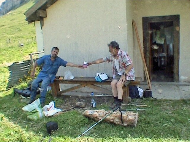 pause au refuge d'Hurtières